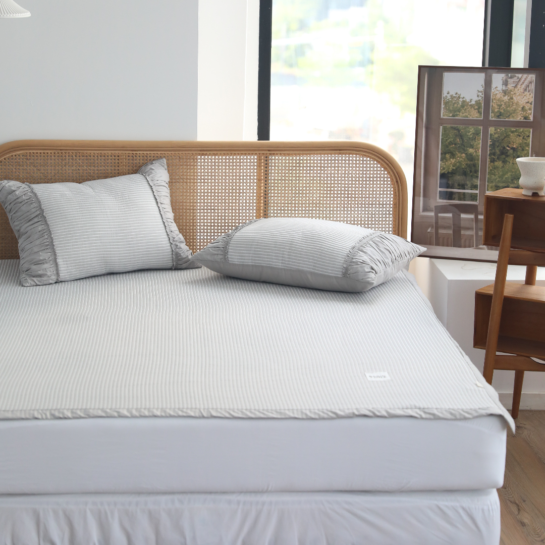 여름 냉감패드 고정밴드 휴비스 듀라론 쿨 냉감 침대패드 4색상