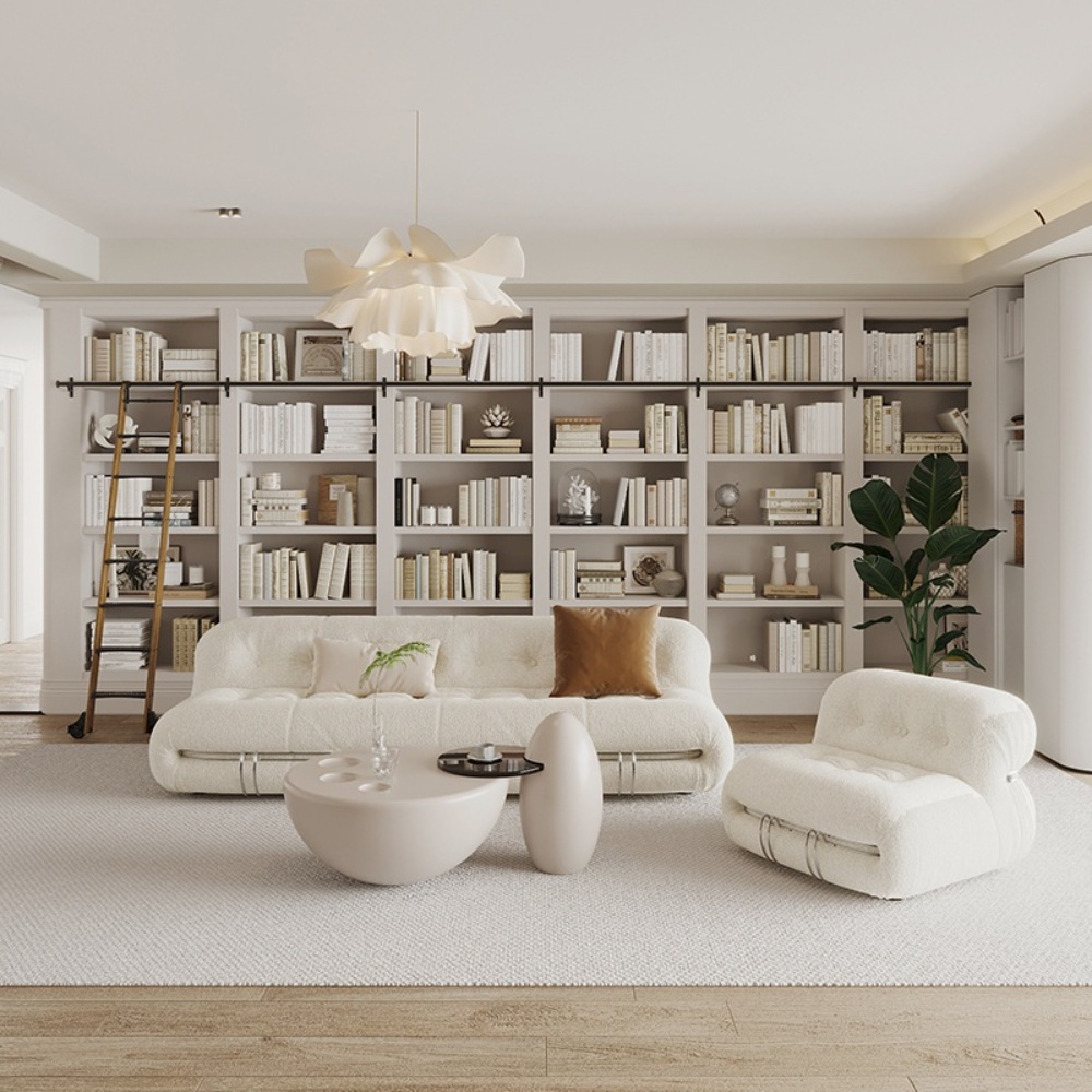 소리아나 라운지 카페 패브릭 소파 3인