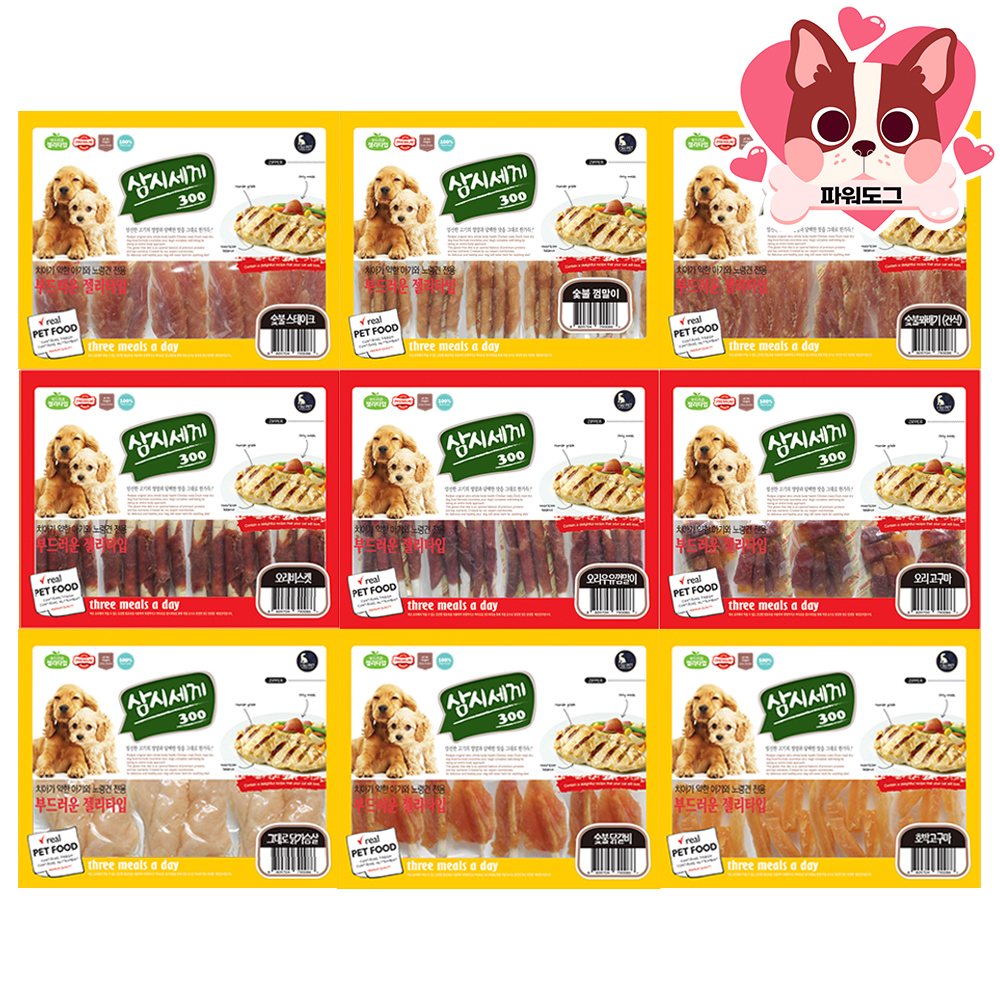 삼시세끼 대용량 강아지 영양 간식 육포 사사미 호박고구마, 300g, 1개 - 상세 이미지 2