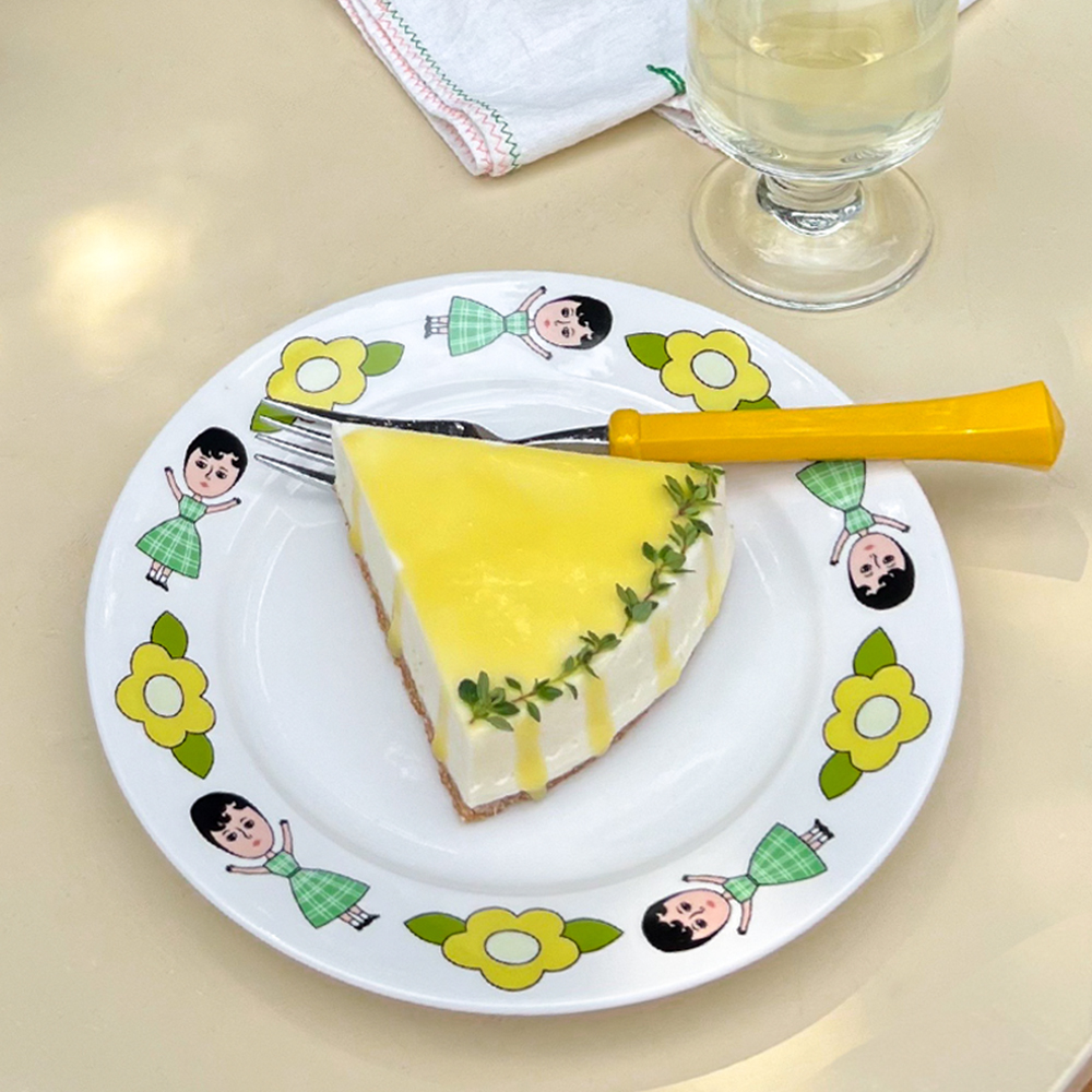 1537 오로르 플레이트 미디엄 (2종) 빈티지 카페 디저트 파스타 접시 - 상세 이미지 4