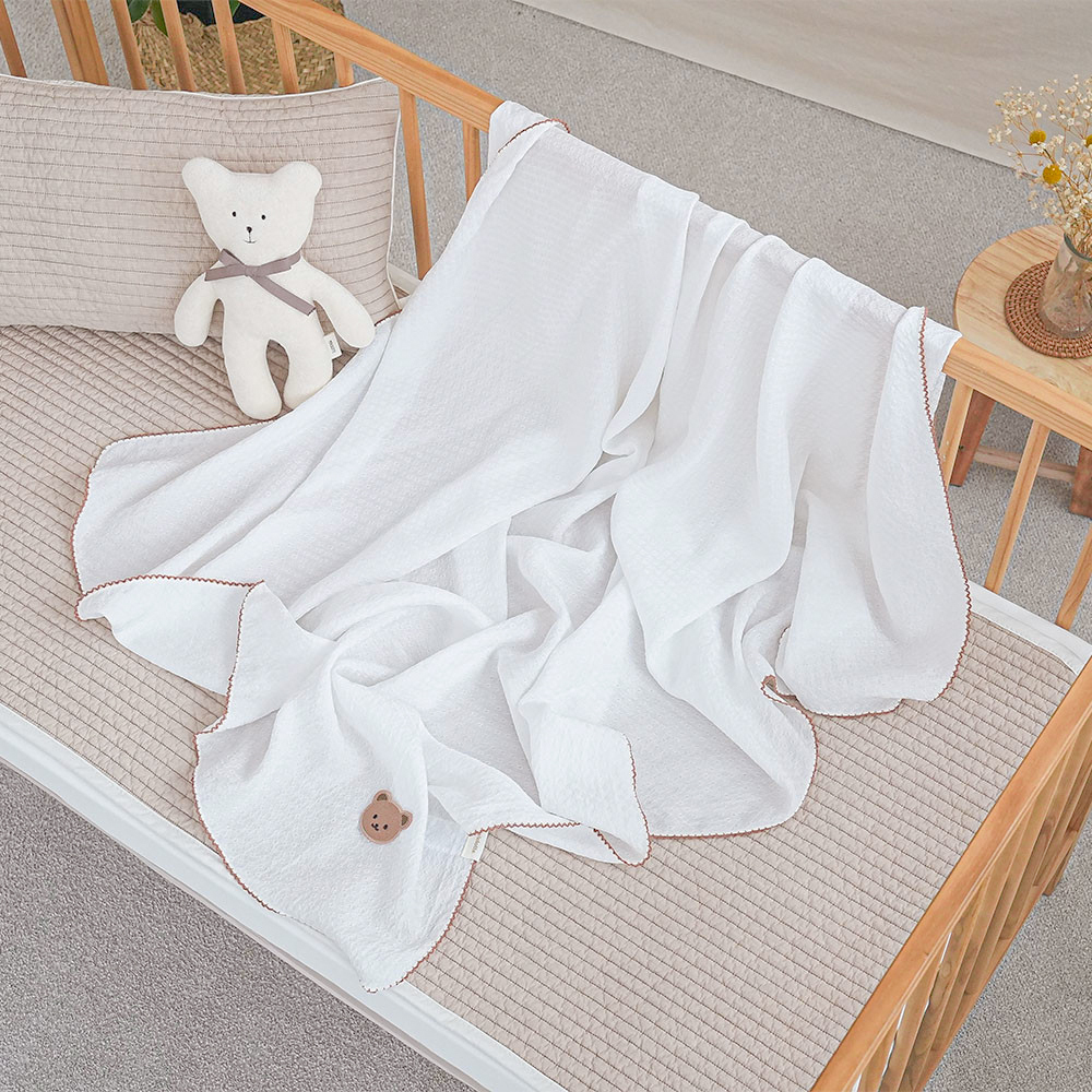 [원가이하] 마롤로뜨 포인트 인견블랭킷 아기 이불 담요 여름 신생아 어린이집 65x65