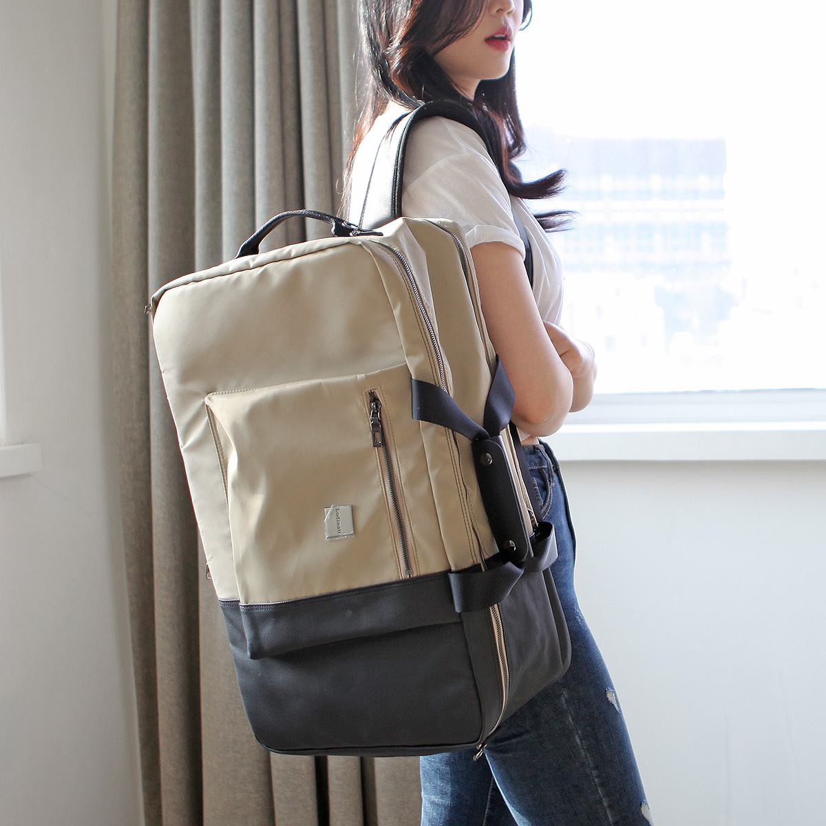 로디나트 투톤-액티비티 백팩, 기내반입 캐리어 여행용 대용량 3웨이 멀티 보스턴백,