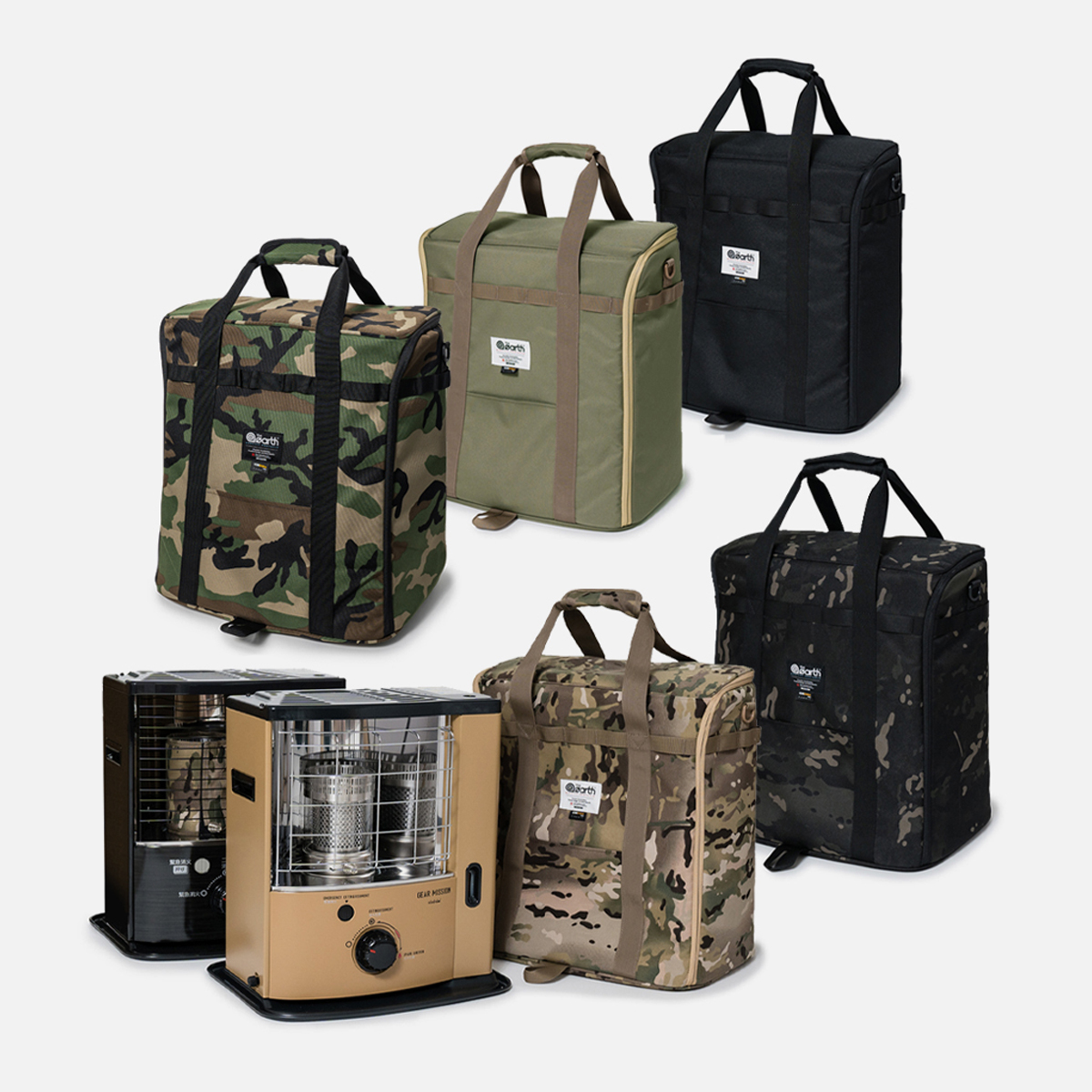 디얼스 반사식 난로 RSV-230 호환 도요토미 수납 케이스 히터 가방 리얼 멀티캠