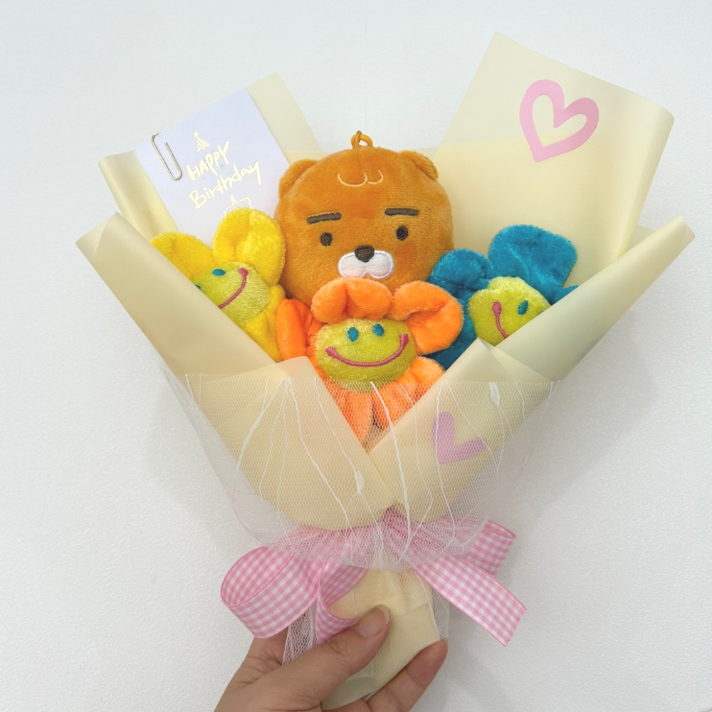 학사모 어피치 인형꽃다발 졸업 생일 꽃다발 선물 이미지 7