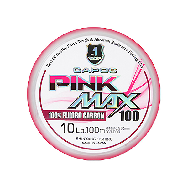 카포스 핑크 맥스 카본 100m 바다낚시 목줄 낚시줄 - 상품 이미지