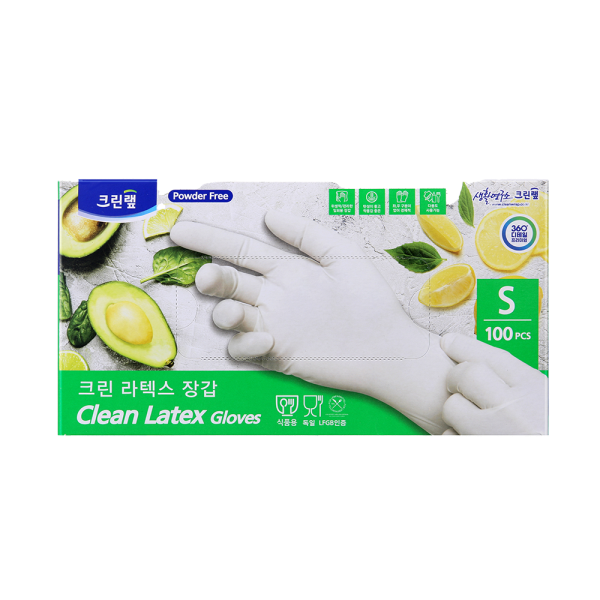 크린랲 크린 라텍스 장갑 소 100매 요리 청소 미용 라텍스장갑 - 상세 이미지 2