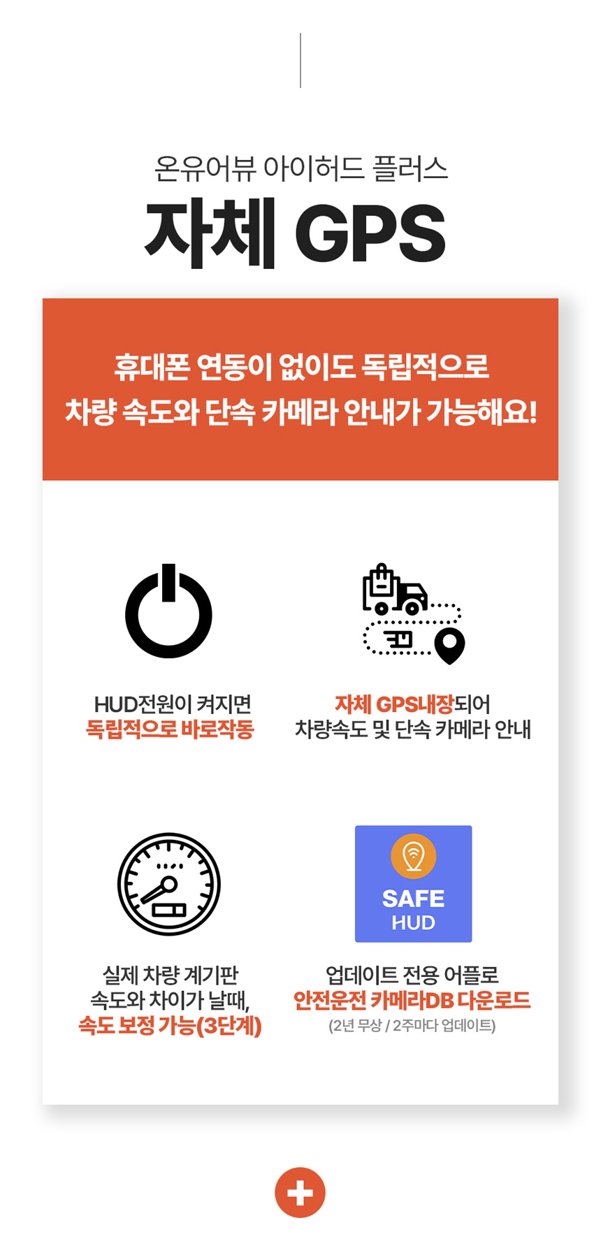 온유어뷰 CH-4100 HUD GPS내장 아이나비 연동 안드로이드 삼성 스마트폰 갤럭시S - 상세 이미지 3