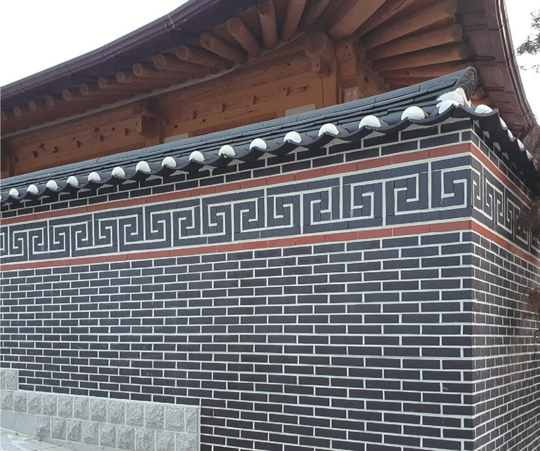 테라코타타일 점토타일 스무스 블랙 레드 시공사례 / 하다건재