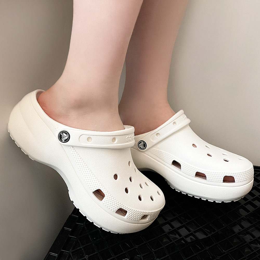 크록스 플랫폼 클래식 바야 베이 클로그 키높이 통굽 샌들 슬리퍼