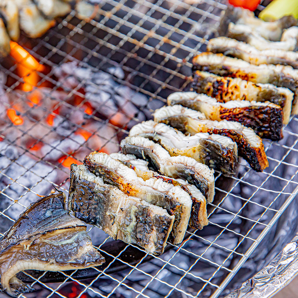 심명진 민물장어 특미 2kg 국산 자포니카 민물장어 캠핑고기 손질 후 1.2kg 1.4kg 초벌 후 900g 1.1kg 중량 손질 초벌 선택