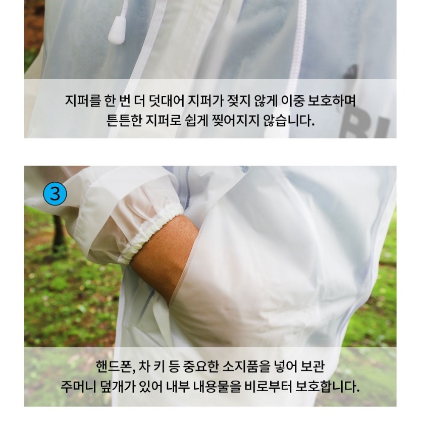 코트형 등산용우의 배달용우비 작업 작업용 해상용 농사용우의 이미지 3