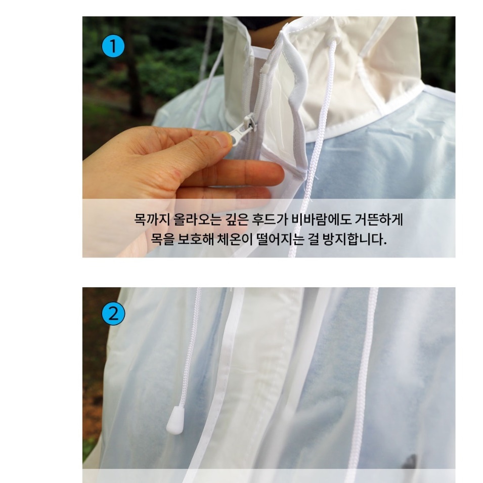 코트형 등산용우의 배달용우비 작업 작업용 해상용 농사용우의 이미지 4