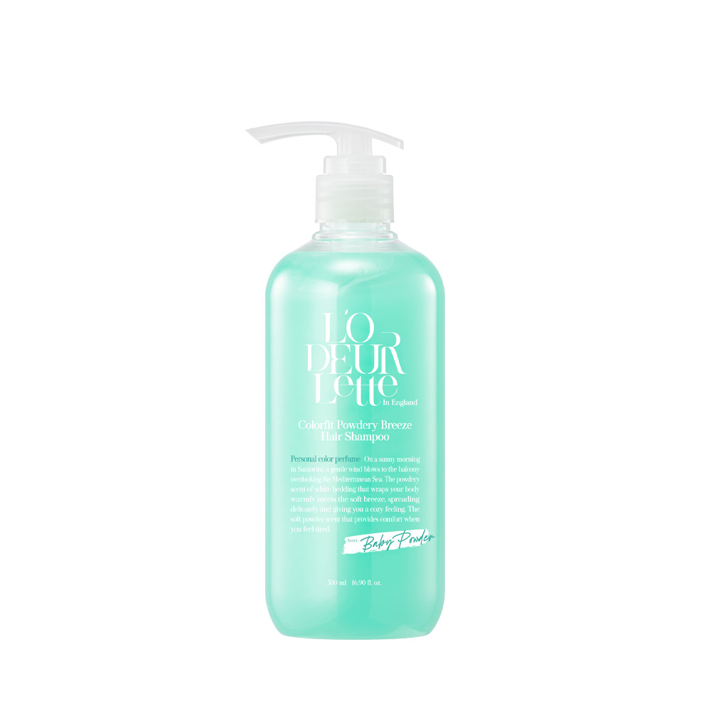 로더렛 컬러핏 퍼퓸 헤어 샴푸 파우더리 브리즈, 500ml, 1개 - 상품 이미지
