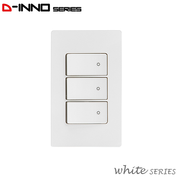 제일 디노 스위치 3구 전등 스위치 전기 화이트 D-INNO 커버 - 상세 이미지 2