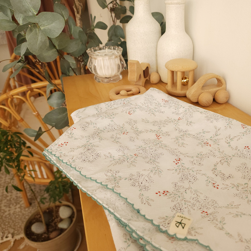 아기블랭킷 유아 여름 이불 풍기인견 거즈 어린이집 낮잠이불 자수 이니셜 이름