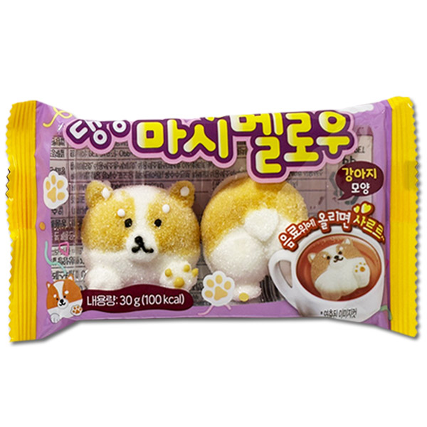 댕냥이 강아지 모양 마시멜로우 30g - 메인 이미지