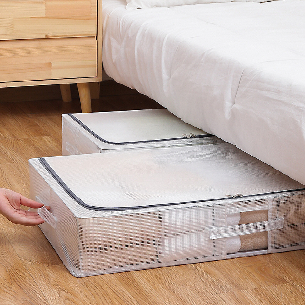 [단독] 침대밑수납 언더베드리빙박스 패브릭수납함 이불보관함 보관팩 이불정리함 30L