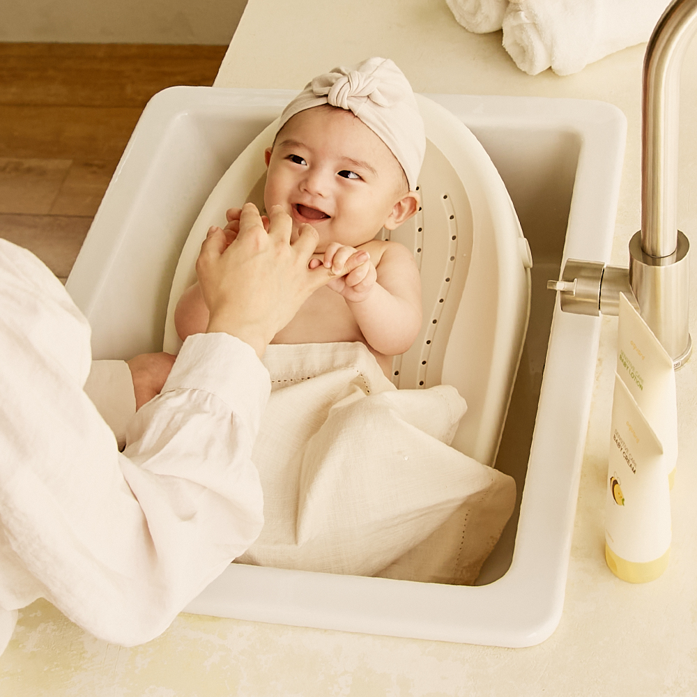 아가드 베이비 싱크대 욕조 신생아 아기 욕조 물빠짐 미끄럼방지