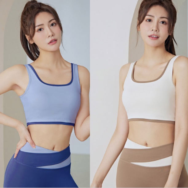 캡내장운동복 브라탑 운동 요가탱크탑 스포츠탱크탑 - 상품 이미지