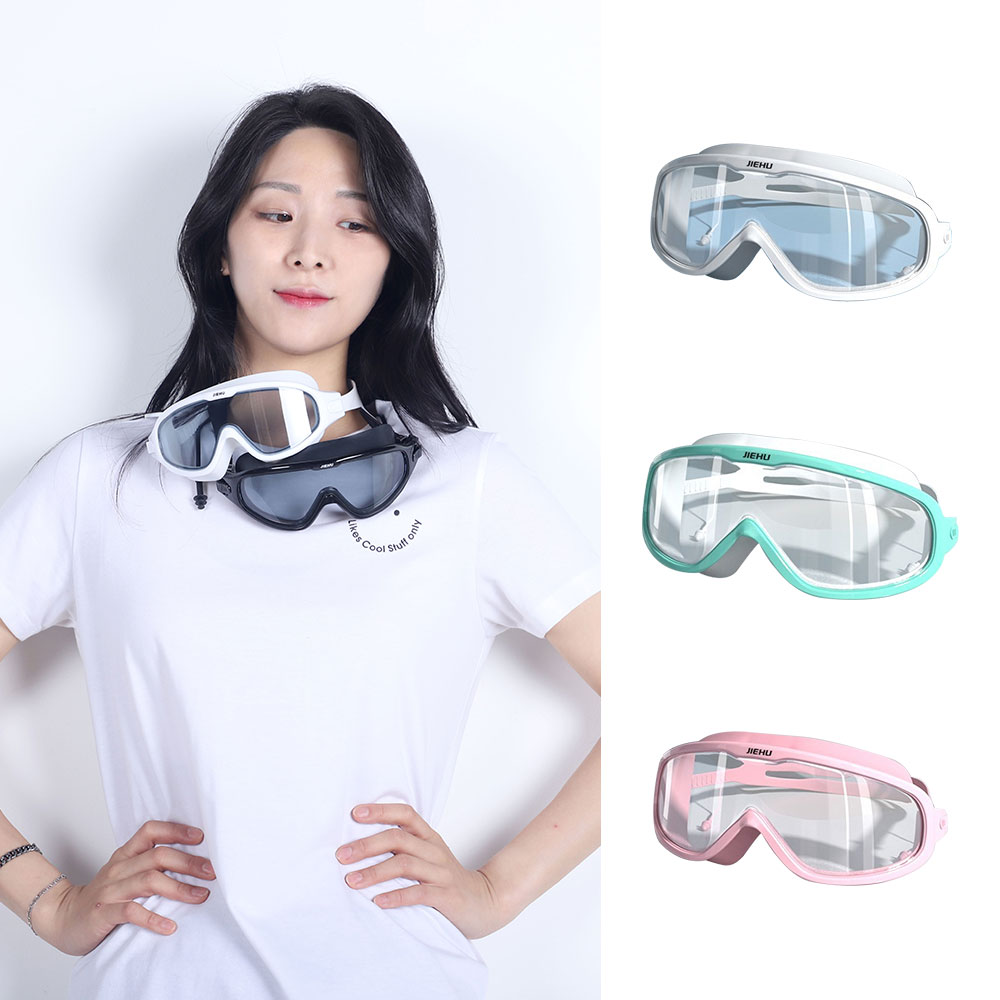 와이드 수경 해녀물안경 오픈워터 안티포크 물안경 - 상품 이미지