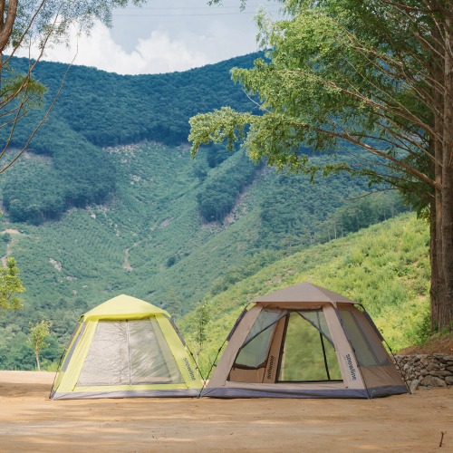 스노우라인 원터치 오토 쉐이드 자동폴대 4인 캠핑 피크닉 그늘막 텐트