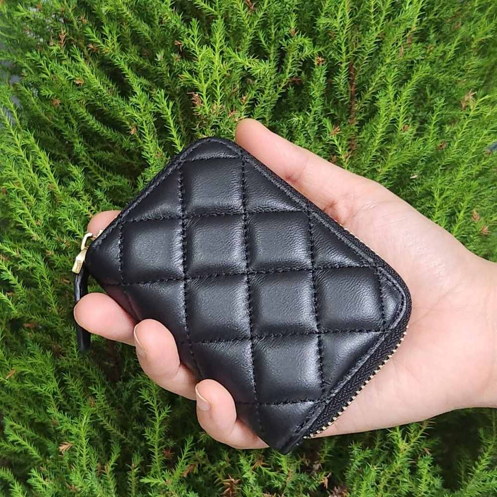 천연양가죽 아코디언 카드지갑 NFC 중복인식방지 특허(BRO-7)