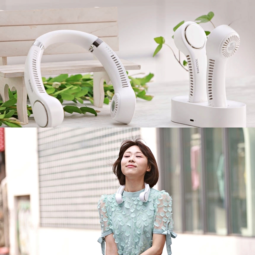 바쿨 좌우분리 목선풍기 넥밴드선풍기 넥선풍기 목풍기 - 상세 이미지 2