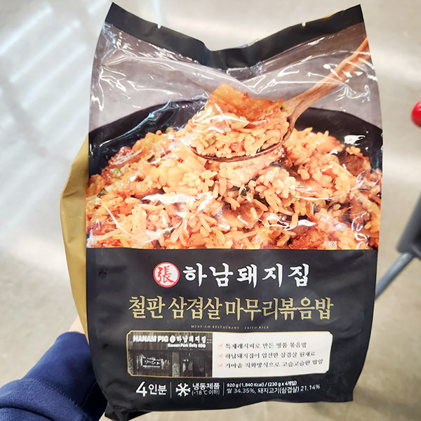 하남돼지집 철판 마무리 볶음밥 230g X 4개입 x 1개 : 내일 배송