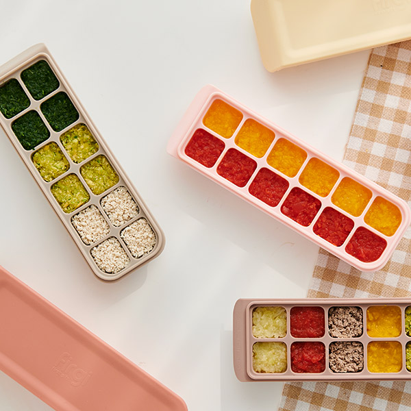 퍼기 이중밀폐 이유식 큐브 큐브틀 종합 세트 6구+4구+12구 (8P)