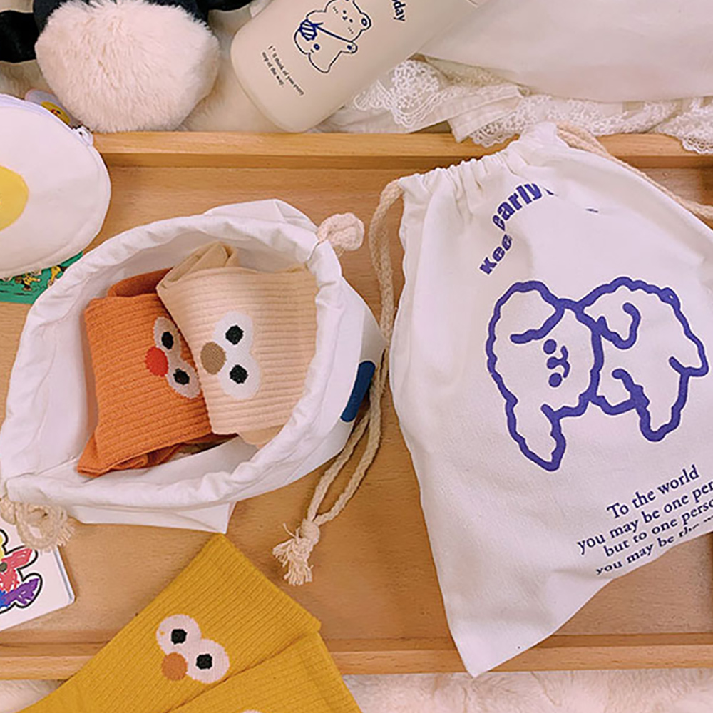 복조리파우치 더스트백 미니 이너백 여행용 캐릭터 복주머니 - 상세 이미지 3