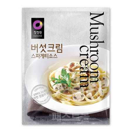 청정원 버섯크림 스파게티소스 250g