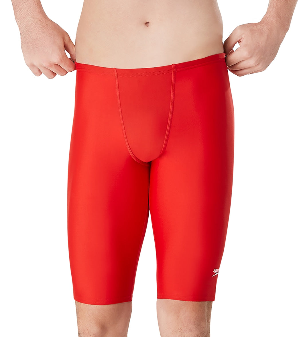스피도 남성 에코 프로 LT 솔리드 재머 5부 수영복 Speedo Red - 메인 이미지