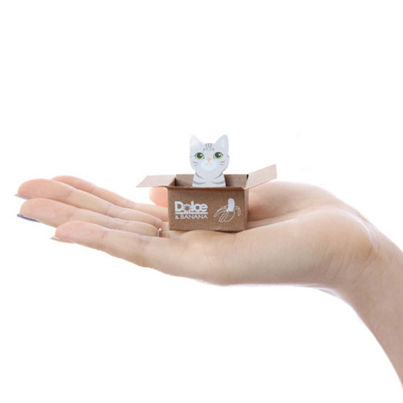 DIY 고양이 박스 점착 메모지 접착 포스트 마커 잇 떡메 다꾸 떡메모지 다이어리 꾸미기 - 상세 이미지 3
