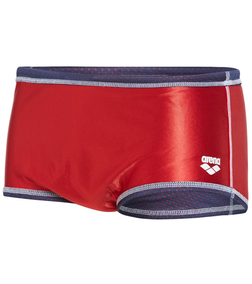 아레나 남성 리버서블 드래그 사각 수영복 Navy/Red, 28 - 상세 이미지 3