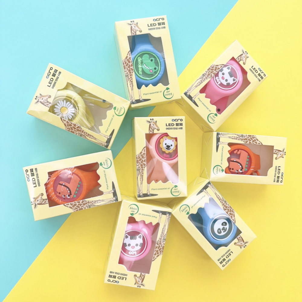 LED 모기팔찌 구디백 답례품 어린이집 생일 선물 교생 센스있는 셀프 포장 - 상품 이미지