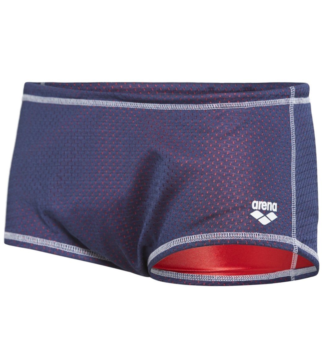 아레나 남성 리버서블 드래그 사각 수영복 Navy/Red, 28 - 상품 이미지