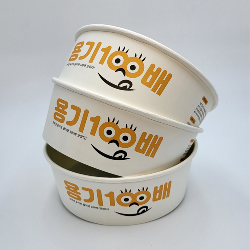 종이라면용기 하우스쿡 300개 셀프 PC방 인덕션 한강 라면 냄비 일회용 - 상세 이미지 5