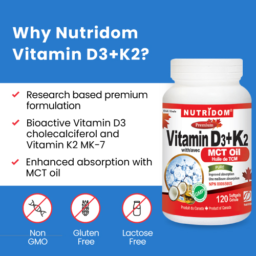 뉴트리돔 D3K2 고함량 1000IU 120MCG 300캡슐 대용량 N227 이미지 6