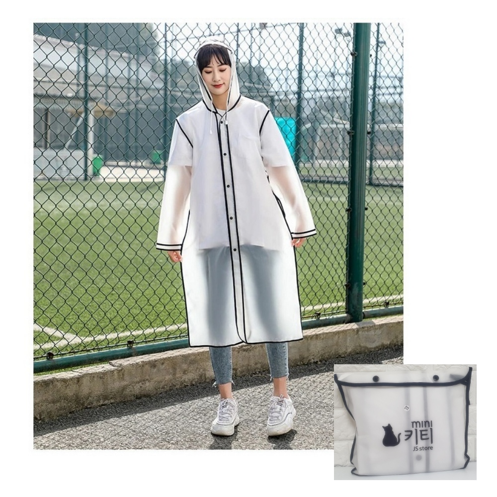 여성 비옷 귀여운 성인 우비 예쁜 여자 장마 옷