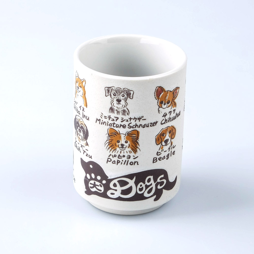 슈가랜드 일본 티컵 머그 찻잔 물컵 280ml 강아지(50369) - 상품 이미지