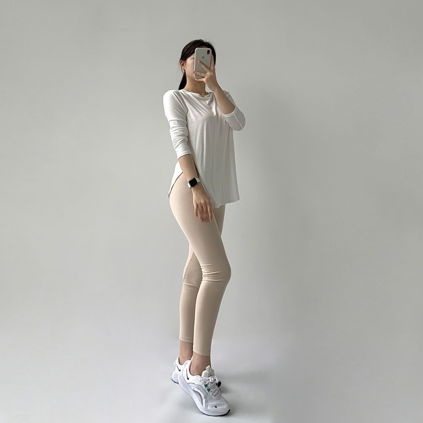 [무료배송]코튼레깅스 면레깅스 필라테스 요가 운동복 레깅스 임부복 임산부 운동 순면 밴딩 트레이닝 상세 이미지 52