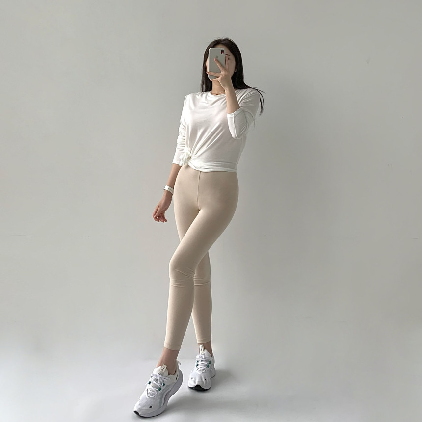 [무료배송]코튼레깅스 면레깅스 필라테스 요가 운동복 레깅스 임부복 임산부 운동 순면 밴딩 트레이닝 상세 이미지 49
