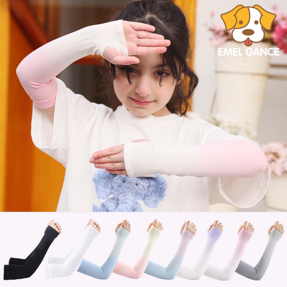 에멜강스 성인 아동 쿨토시 자외선차단 팔토시 2세트 무봉제 여름 자전거