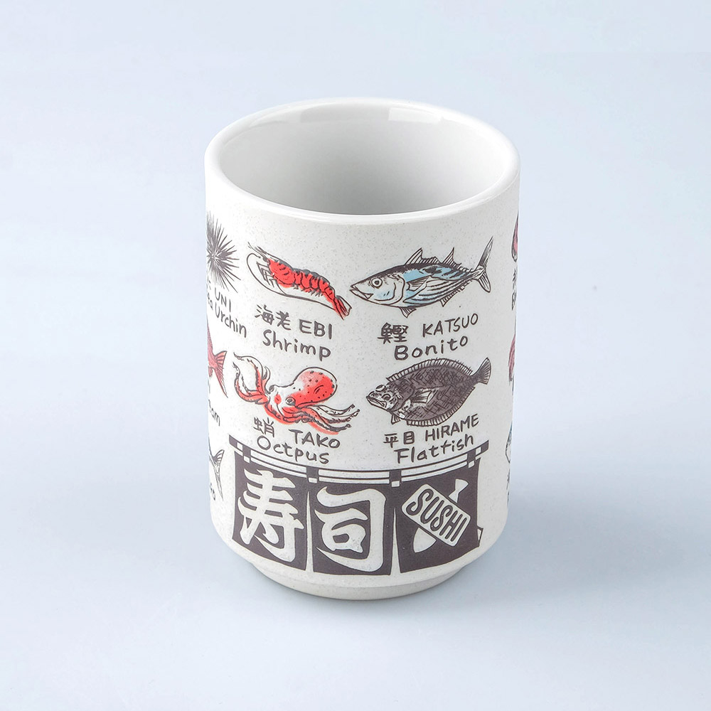 슈가랜드 일본 티컵 머그 찻잔 물컵 280ml 생선(50343) - 메인 이미지