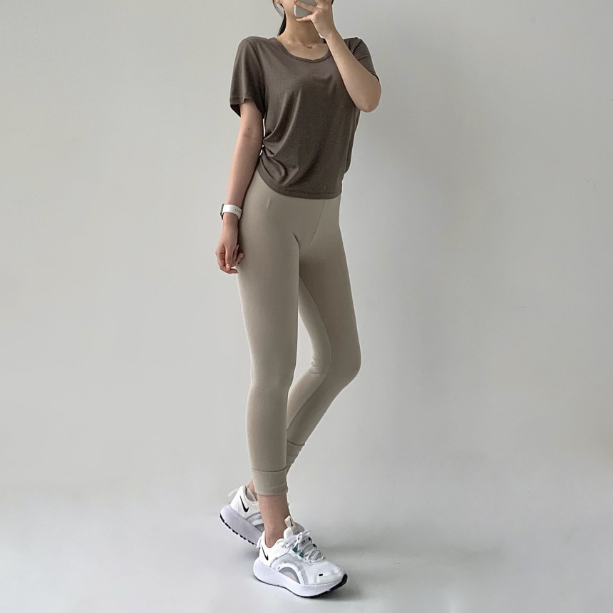 [무료배송]코튼레깅스 면레깅스 필라테스 요가 운동복 레깅스 임부복 임산부 운동 순면 밴딩 트레이닝 상세 이미지 54