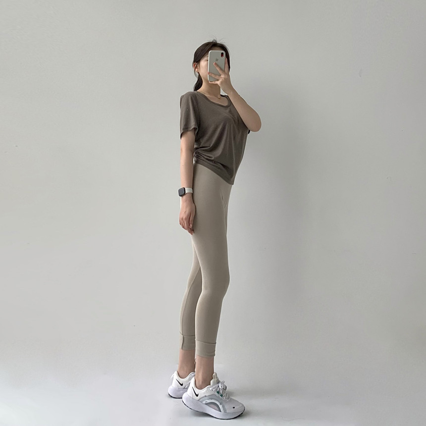 [무료배송]코튼레깅스 면레깅스 필라테스 요가 운동복 레깅스 임부복 임산부 운동 순면 밴딩 트레이닝 상세 이미지 61