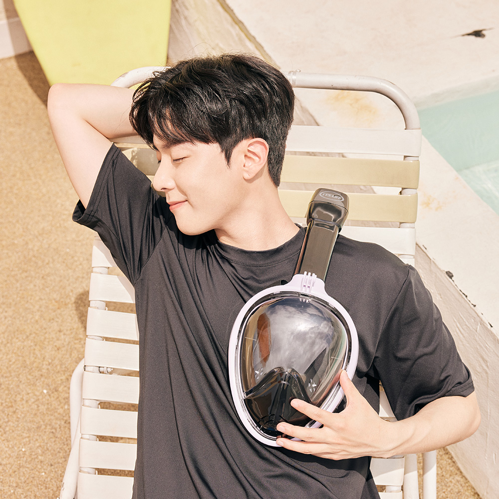 이츠라이프 스노클링 마스크 프리다이빙 스노클 풀페이스 스노우쿨링 장비 세트 스노우클링 - 상세 이미지 5