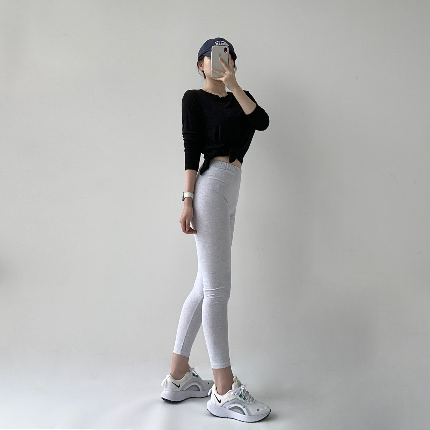 [무료배송]코튼레깅스 면레깅스 필라테스 요가 운동복 레깅스 임부복 임산부 운동 순면 밴딩 트레이닝 상세 이미지 40