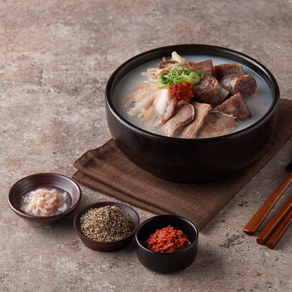 신포시장 가마솥 순대국밥 사골 국밥 600g X 2팩 - 상세 이미지 4