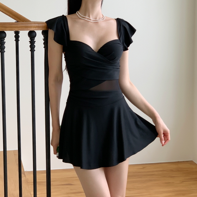 ❤️당일출고/원가이하세일❤️ 모노키니 비키니 원피스 치마 플레어 체형커버 커버업 래쉬가드 휴양지 호캉스 바다 여름 휴가 해외여행 수영복 상세 이미지 76